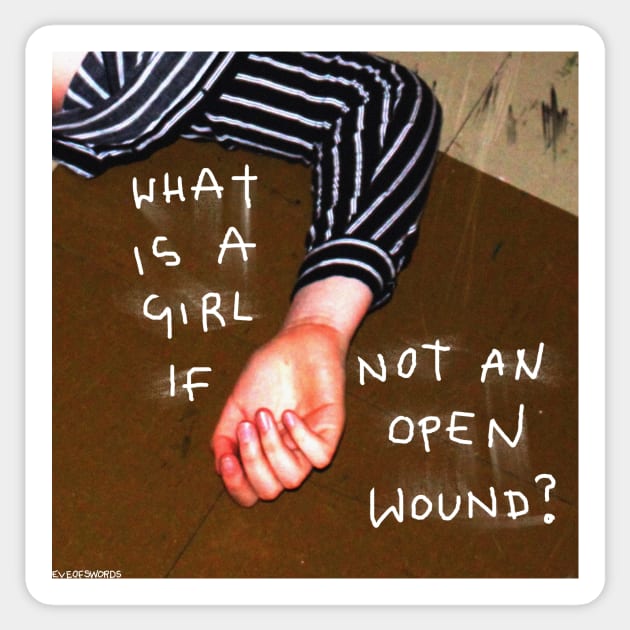 What is a girl? Sticker by GIRL OF SWORDS